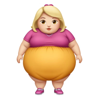 Fattest lady ever sticker