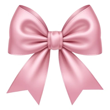 light pink ribbon bow sticker