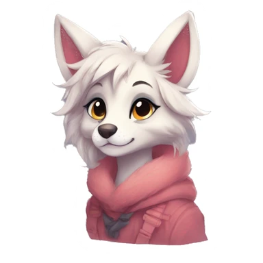 Shy kawaii cute anthro furry by Falvie, LiLaiRa, griffsnuff, AngieWolf sticker