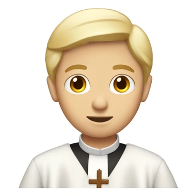 blond Vicar standing sticker