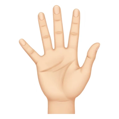 Uma mão apontando com o dedo indicador pra palma de outra mão  sticker