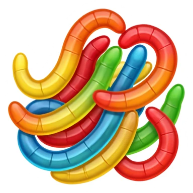 gummy worms sticker