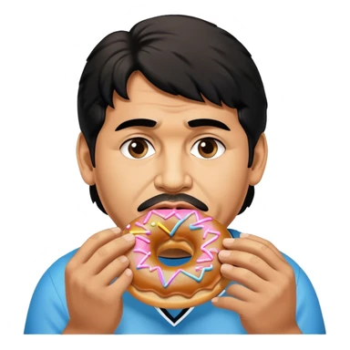 diego maradona giving you a donut sticker