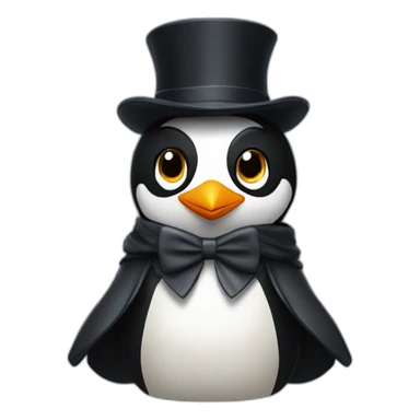 penguin superhero with peakyblindershat sticker