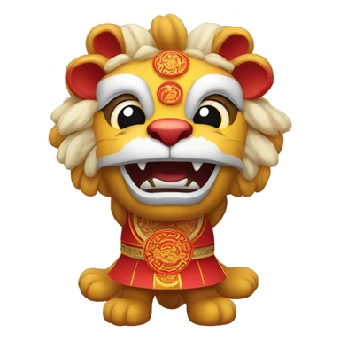 Nitty lion dancing sticker