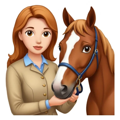 :horse breeding woman sticker