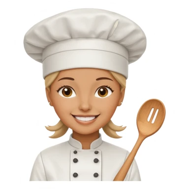 woman wearing chef hat sticker