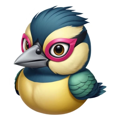 A great tit bird that is also a burglar. sticker