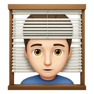 Male peeking behind blinds cuck sticker