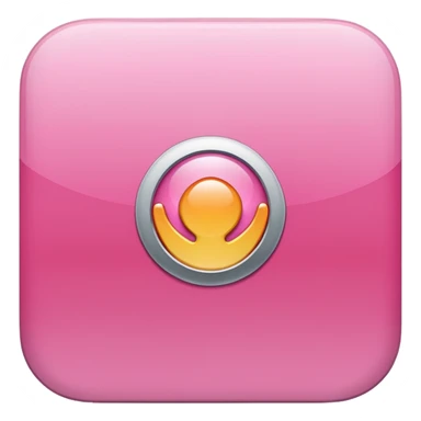 The parallels Desktop App Icon but in pink sticker