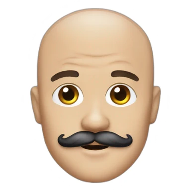 Justin bieber bald with a mustache sticker