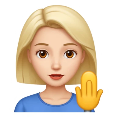 Mujer hablando sticker