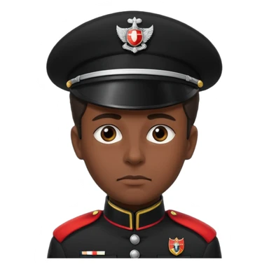 Creamele con la divisa da Carabiniere nera   sticker