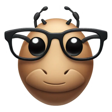 Ant with glasses  sticker