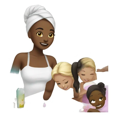 Girls spa day sticker
