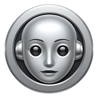 Create an emoji in which it is representing AI logo similarly like the logo of GPT but different completely different sticker