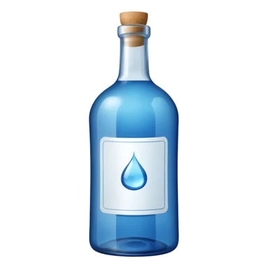 Blue Alcohol bottle sticker