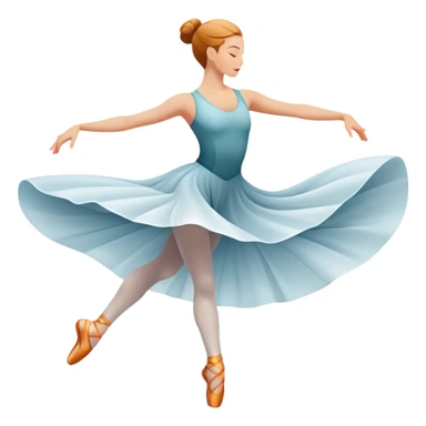 Icon for Contemporary Dance: dynamic dance poses, athletic footwear, and fluid movement lines, with a minimalist dance floor and creative lighting. The icon should convey energy, expression, and the versatility of contemporary dance. Transparent background. sticker