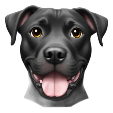 Pitbull lab mix black sticker