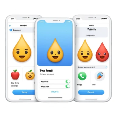 split screen showing A/B test with two different website designs sticker