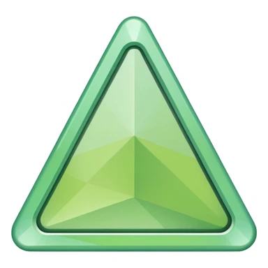 Light green triangle sticker