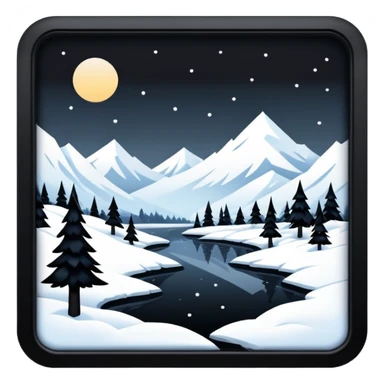 edgy snowy aesthetic full scenic SCENERY sticker