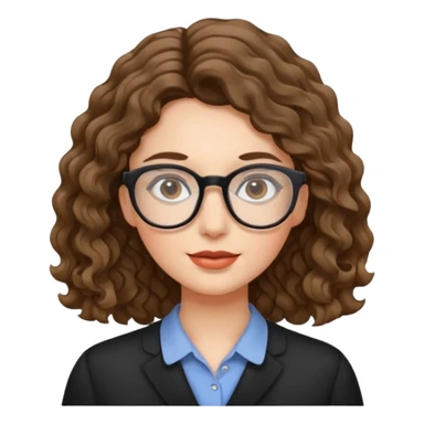 Agrega lentes y el pelo más ondulado sticker