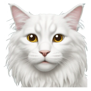 White main coon sticker