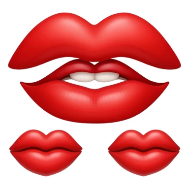 Lips and Hearts sticker