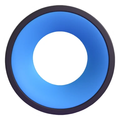 3D circular pattern, blue-white circle, black frame, BMW style, no brand name sticker