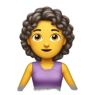 Garota bonita chamando para seguir  sticker