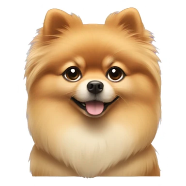 A Pomeranian dog that has a sage coat of hair sticker