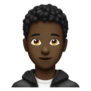 Black boy as a scene kid sticker