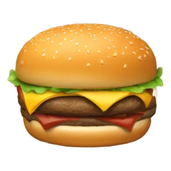 Burgers hanging out sticker