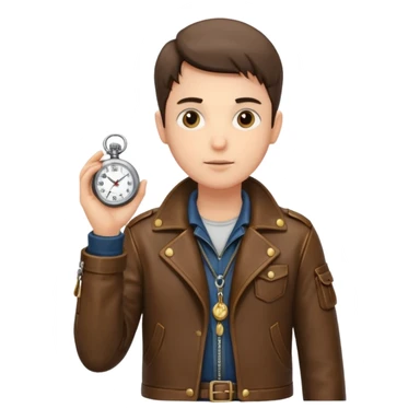 Explorer with pocket watch sticker