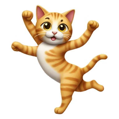 cat dancing tango sticker