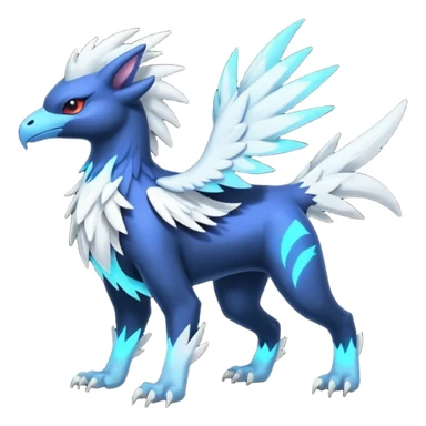 Neon Vibrant Pulsating Trail-glowing Chromatic Trico-Absol-Silvally-fusion-hybrid sticker