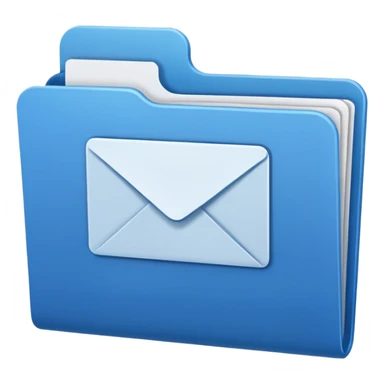 a blue file with blank name label on it sticker