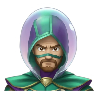 bubble glass mysterio sticker