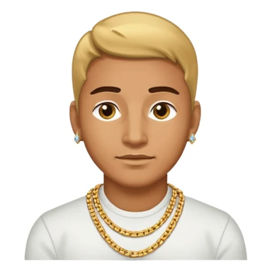 Man with gold and diamond chain sticker