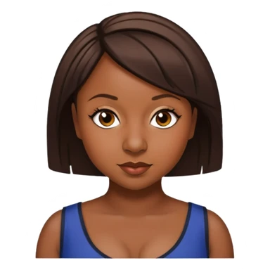 Naturi Naughton with dark brown short hair sticker