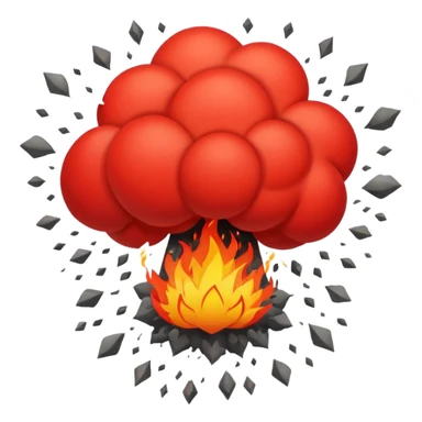 An explosion that will use as the main characters gunfire in a game I'm making. Needs to be red and graphic in nature. The background needs to be blank sticker