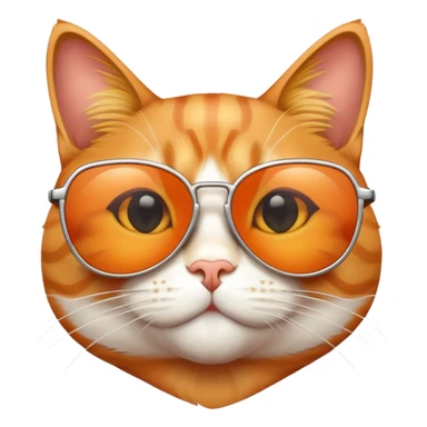 cool cat wearing sunglasses sticker