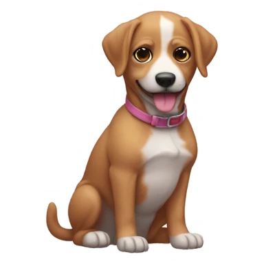 Hazme un perro rosado sticker