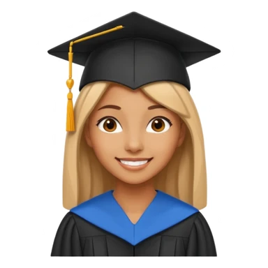  بنت حنطية متخرجة على قبعة تخرجها اسم zain sticker