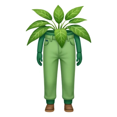 Plants with pants sticker