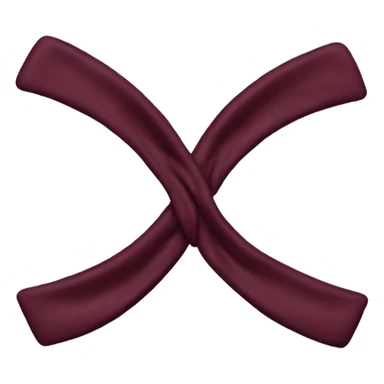 Noeud de couleur bordeaux  sticker