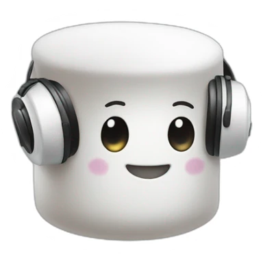 Marshmallow dj sticker