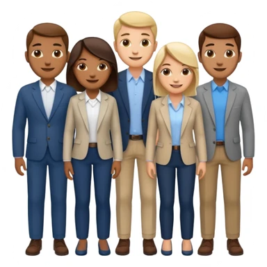 Software Engineering team (multi sex and ethnicity) sticker