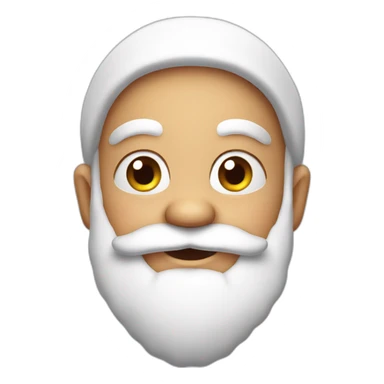 Cute Santa Claus face sticker
